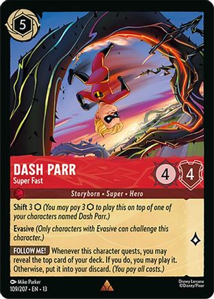Dash Parr (Super Fast) - 109/204 - Rare (Foil)