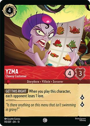 Yzma (Choosy Customer) - 110/204 - Foil (Foil)
