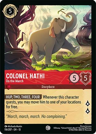 Colonel Hathi (On the March) - 116/204 - Common (Foil)