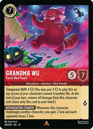Grandma Wu (Fierce Red Panda) - 120/204 - Rare