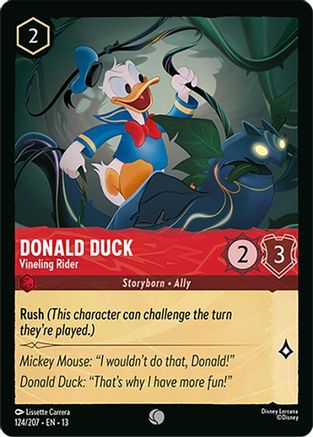 Donald Duck (Vineling Rider) - 124/204 - Common