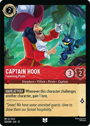 Captain Hook (Conniving Pirate) - 130/204 - Uncommon (Foil)