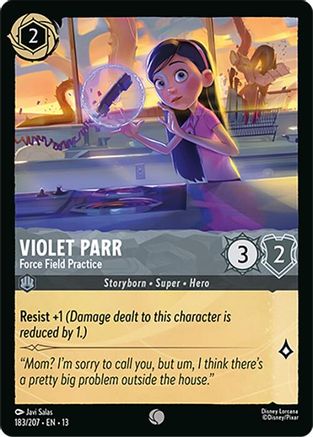 Violet Parr (Force Field Practice) - 183/204 - Common (Foil)