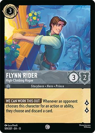 Flynn Rider (High-Climbing Rogue) - 189/204 - Common (Foil)