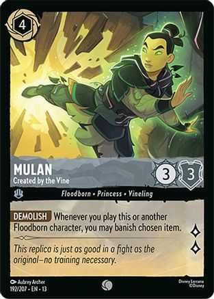 Mulan (Created by the Vine) - 192/204 - Common (Foil)