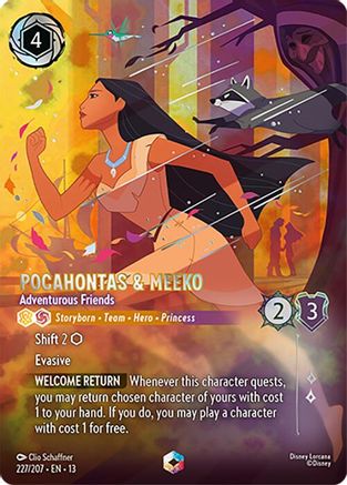Pocahontas & Meeko (Adventurous Friends) - 227/204 - Enchanted