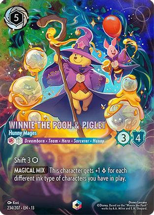 Winnie the Pooh & Piglet (Hunny Mages) - 234/204 - Enchanted