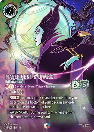 Maleficent & Diablo (Evil Incarnate) - 235/204 - Enchanted