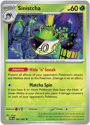 Sinistcha - 006/083 - Uncommon - Reverse Holo