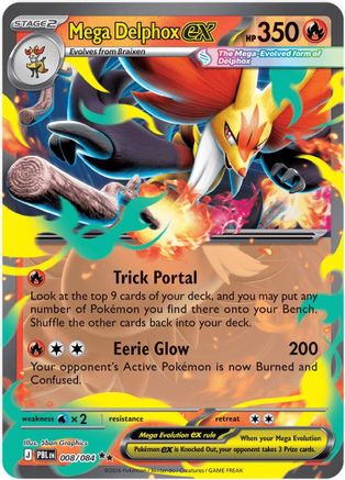 Mega Delphox ex 008 - Double Rare