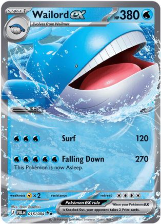 Wailord ex 016/084 - Double Rare