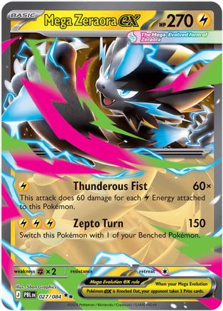 Mega Zeraora EX - 027/084 - Double Rare