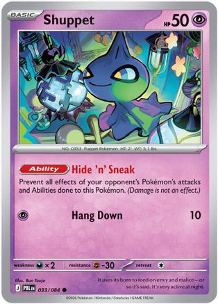 Shuppet - 033/083 - Common - Reverse Holo