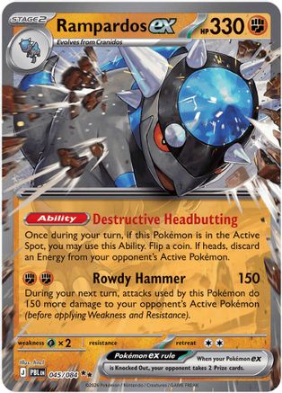 Rampardos ex 045/084 - Double Rare