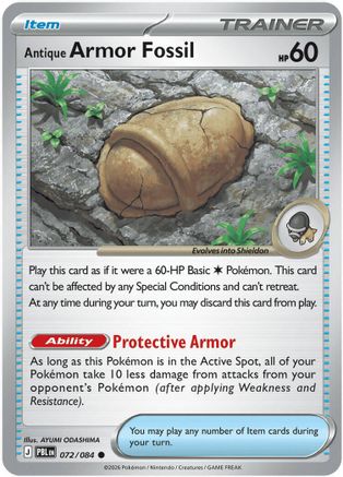 Antique Armor Fossil 072 - Common