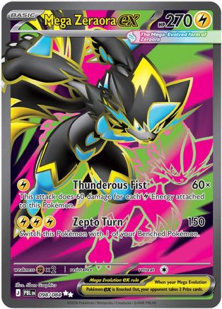 Mega Zeraora ex 098/084 - Ultra Rare - Holofoil
