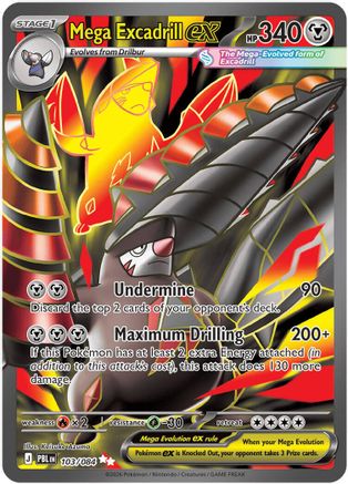 Mega Excadrill EX - 103/084 - Ultra Rare