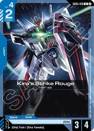 Kira's Strike Rouge (GD05-010) - Uncommon