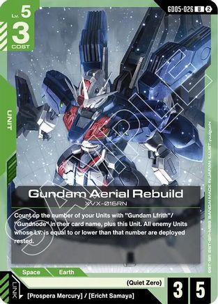Gundam Aerial Rebuild (GD05-026) - Uncommon