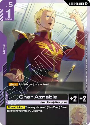Char Aznable (GD05-093) - Rare