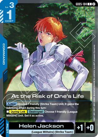 At the Risk of One's Life (GD05-104) - Common