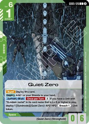 Quiet Zero (GD05-126) - Common