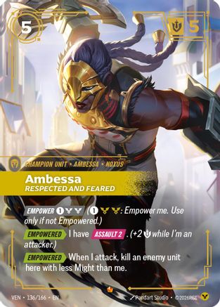Ambessa - Respected and Feared - 136/166 - Epic