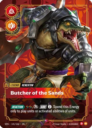 Renekton - Butcher of the Sands - 141/166 - Rare