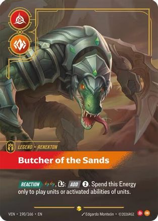 Renekton - Butcher of the Sands (Overnumbered) - 190/166 - Showcase