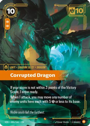 Corrupted Dragon - 091/166 - Epic