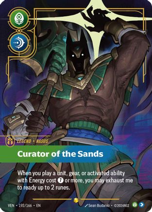 Nasus - Curator of the Sands (Overnumbered) - 192/166 - Showcase