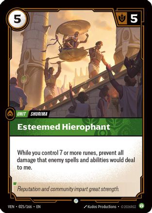 Esteemed Hierophant - 025/166 - Common (Foil)