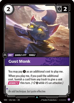Gust Monk - 101/166 - Uncommon (Foil)