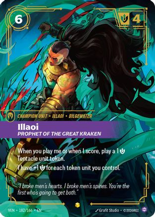 Illaoi - Prophet of the Great Kraken (Overnumbered) - 182/166 - Showcase