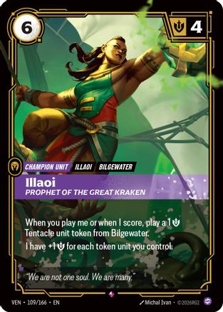 Illaoi - Prophet of the Great Kraken - 109/166 - Rare