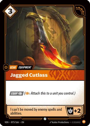 Jagged Cutlass - 073/166 - Common (Foil)