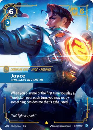 Jayce - Brilliant Inventor (Alternate Art) - 068a/166 - Epic