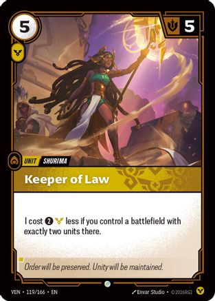 Keeper of Law - 119/166 - Common (Foil)