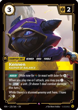 Kennen - Keeper of Balance - 135/166 - Rare