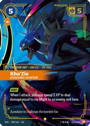 Kha'Zix - Evolving Hunter (Overnumbered) - 180/166 - Showcase