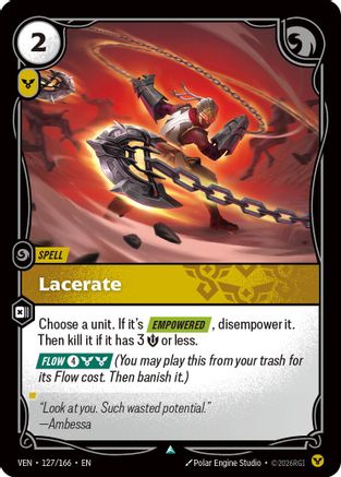 Lacerate - 127/166 - Uncommon (Foil)