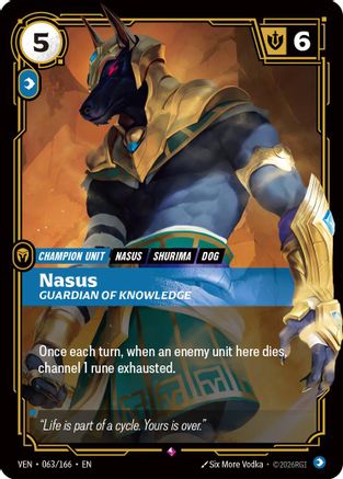 Nasus - Guardian of Knowledge - 063/166 - Rare