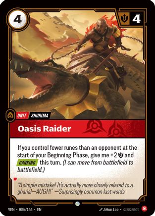 Oasis Raider - 006/166 - Common (Foil)