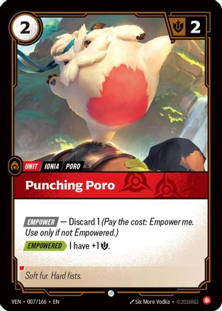 Punching Poro - 007/166 - Common (Foil)