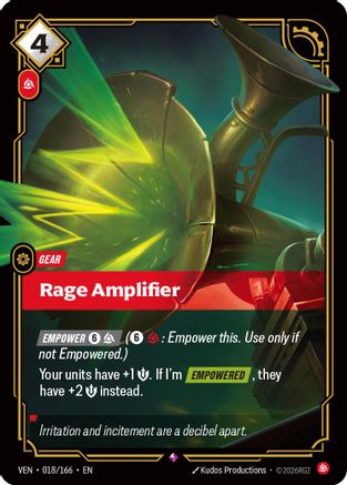 Rage Amplifier - 018/166 - Rare