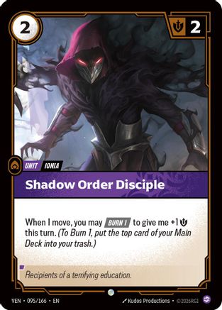 Shadow Order Disciple - 095/166 - Common (Foil)