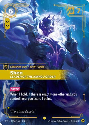 Shen - Leader of the Kinkou Order (Alternate Art) - 138a/166 - Showcase