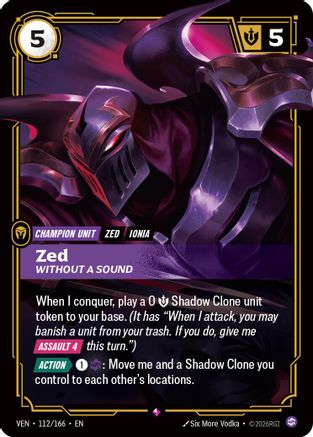 Zed - Without a Sound - 112/166 - Rare