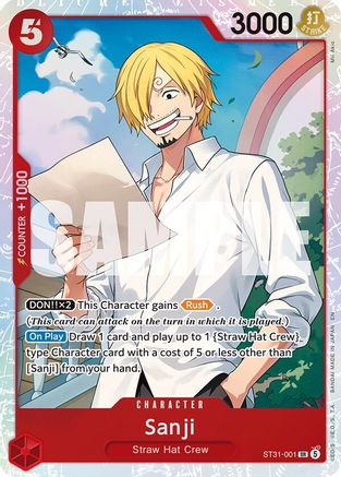 Sanji - ST31-001 - Super Rare