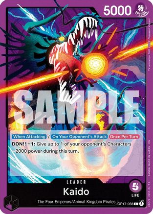 Kaido - OP17-058 - Leader (Presale)